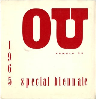 Item #40114 REVUE OU Cinquième Saison #25 (Paris: 1965). Henri CHOPIN