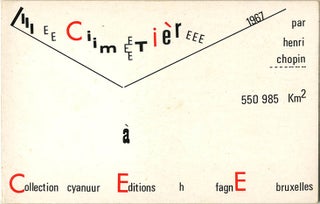 Item #40119 Le Cimetière 1967. Henri CHOPIN