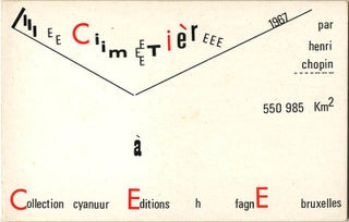 Item #40119 Le Cimetière 1967. Henri CHOPIN