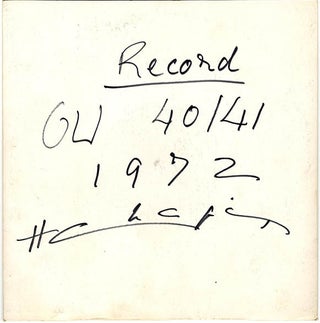 Item #40120 OU Revue-Disque 40-41. Henri CHOPIN