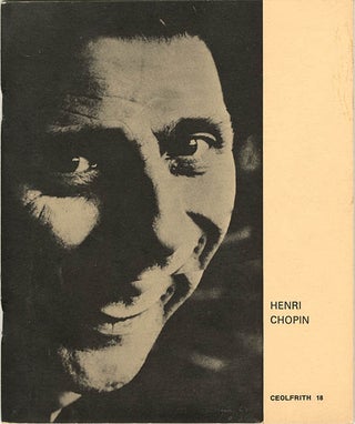 Item #40124 CEOLFRITH #18 (Sunderland: Ceolfrith Press, 1972). Henri CHOPIN