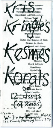 Item #40131 Kris Kringles Kesmes Korals. Bob COBBING