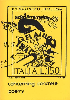 Item #40134 Concerning Concrete Poetry. Bob COBBING, Peter MAYER