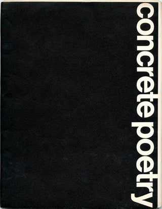 Item #40136 CONCRETE POETRY: AN EXHIBITION IN FOUR PARTS
