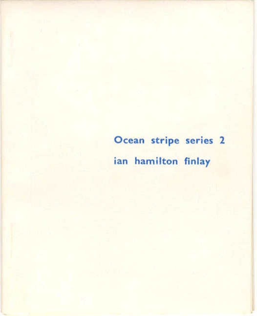 Item #40146 Ocean Stripe Series 2. Ian Hamilton FINLAY.