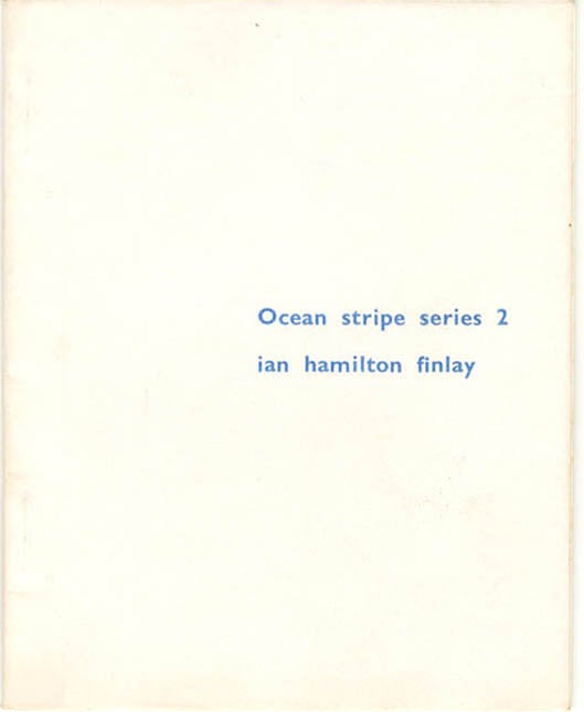 Item #40147 Ocean Stripe Series 2. Ian Hamilton FINLAY.