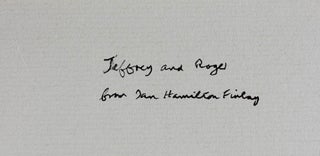 Ian Hamilton Finlay: A Visual Primer.
