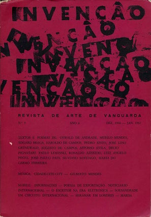 Item #40162 INVENÇÃO: Revista de Arte de Vanguarda No. 5 (São Paulo, Brazil: December...