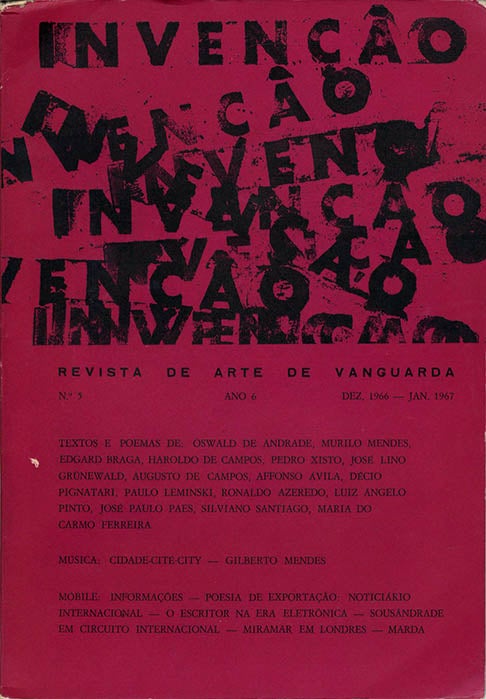Item #40162 INVENÇÃO: Revista de Arte de Vanguarda No. 5 (São Paulo, Brazil: December 1966-January 1967).