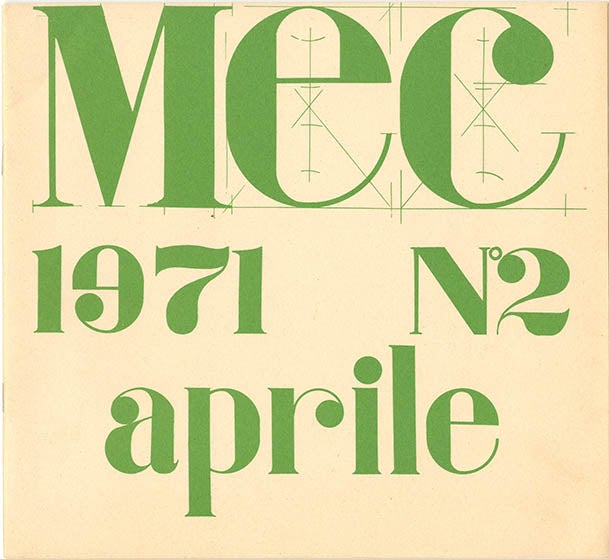Item #40171 MEC No. 2 (Milano: Gianni Bertini, April 1971).