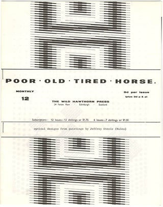 Item #40184 POOR. OLD. TIRED. HORSE. Number Twelve (Edinburgh: The Wild Hawthorn Press [1964