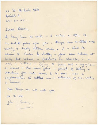 Poemsequence for Samuel Beckett.