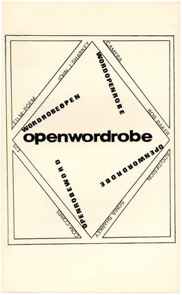 Item #40193 Openwordrobe. John SHARKEY