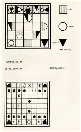 Item #40194 Three cream-coloured quarto-size sheets of paper printed offset-litho in black on...
