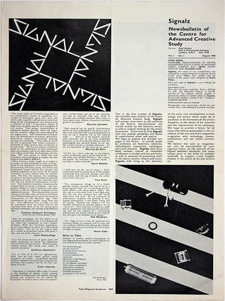 SIGNALS #1-11 (in 10), all published (London: Centre for Advanced Creative Study, August 1964 - January/February/March 1966).