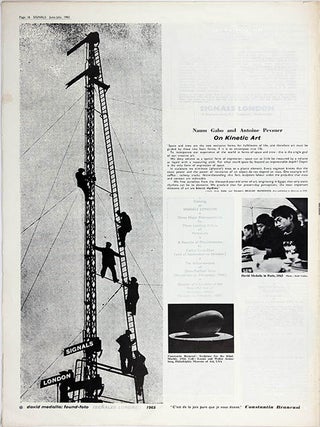 SIGNALS #1-11 (in 10), all published (London: Centre for Advanced Creative Study, August 1964 - January/February/March 1966).