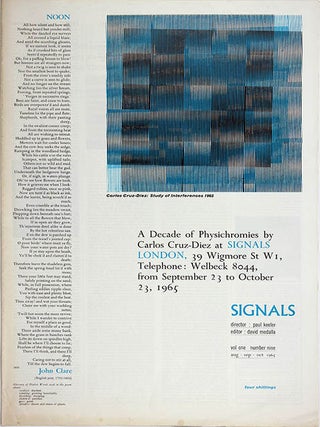 SIGNALS #1-11 (in 10), all published (London: Centre for Advanced Creative Study, August 1964 - January/February/March 1966).