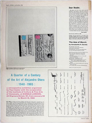 SIGNALS #1-11 (in 10), all published (London: Centre for Advanced Creative Study, August 1964 - January/February/March 1966).