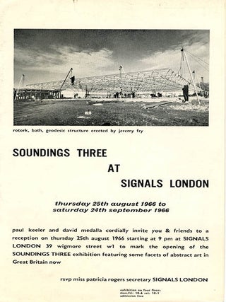 SIGNALS #1-11 (in 10), all published (London: Centre for Advanced Creative Study, August 1964 - January/February/March 1966).