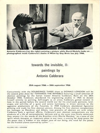 SIGNALS #1-11 (in 10), all published (London: Centre for Advanced Creative Study, August 1964 - January/February/March 1966).