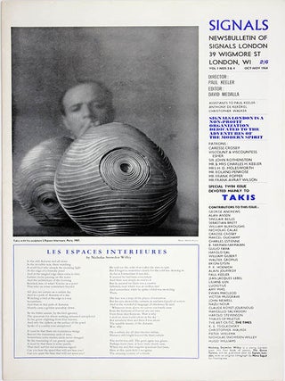 SIGNALS #1-11 (in 10), all published (London: Centre for Advanced Creative Study, August 1964 - January/February/March 1966).