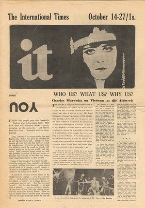 Item #40210 INTERNATIONAL TIMES #1-17 (London: October 14th, 1966-July 28th, 1967