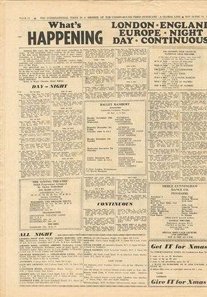 INTERNATIONAL TIMES #1-17 (London: October 14th, 1966-July 28th, 1967).
