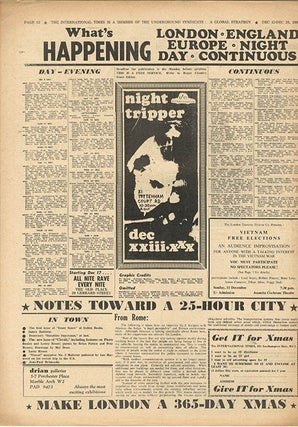 INTERNATIONAL TIMES #1-17 (London: October 14th, 1966-July 28th, 1967).