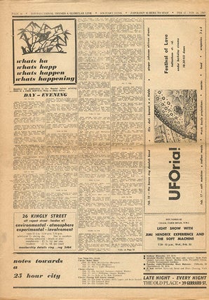 INTERNATIONAL TIMES #1-17 (London: October 14th, 1966-July 28th, 1967).