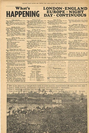 INTERNATIONAL TIMES #1-17 (London: October 14th, 1966-July 28th, 1967).