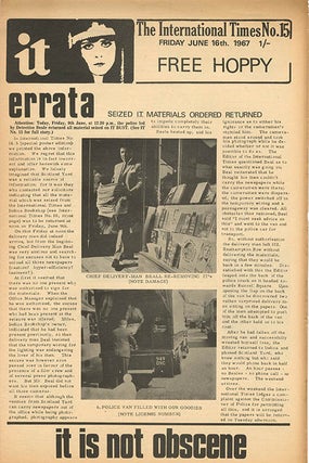 INTERNATIONAL TIMES #1-17 (London: October 14th, 1966-July 28th, 1967).