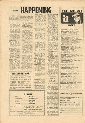 INTERNATIONAL TIMES #1-17 (London: October 14th, 1966-July 28th, 1967).