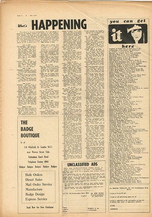 INTERNATIONAL TIMES #1-17 (London: October 14th, 1966-July 28th, 1967).