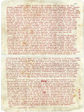 Item #40214 Two holograph manuscripts, the first by Galaxy member Edward Pope, written out over...