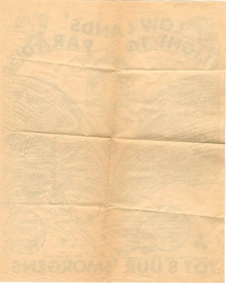 Flyer + ticket for the Flight to Lowlands’ Paradise, Magriethal of the Jaarbeurs, Utrecht, November 24th-25th, 1967.