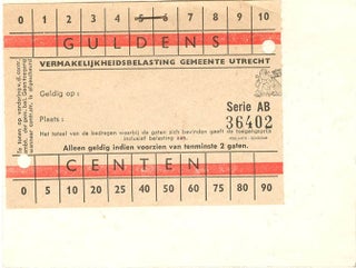Flyer + ticket for the Flight to Lowlands’ Paradise, Magriethal of the Jaarbeurs, Utrecht, November 24th-25th, 1967.