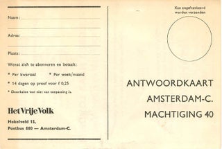 Flyer + ticket for the Flight to Lowlands’ Paradise, Magriethal of the Jaarbeurs, Utrecht, November 24th-25th, 1967.
