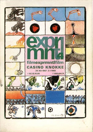 Item #40218 EXPRMNTL 4. Catalogue for the 4th Knokke Experimental Film Festival, held in...