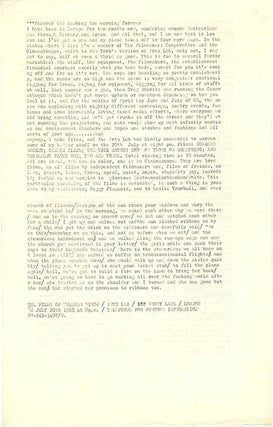 A group of eight Arts Lab schedules and cinema programmes, c. January-November 1968, together with Arts Lab notes for programmes of films by Kenneth Anger, Michael Snow, Paul Haines and Jose Soltero, and Wheeler Dixon’s notes for an early animation retrospective.