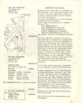 A flyer announcing Hakuin & Events in Uncle Harry’s Head from August 13th (1968).