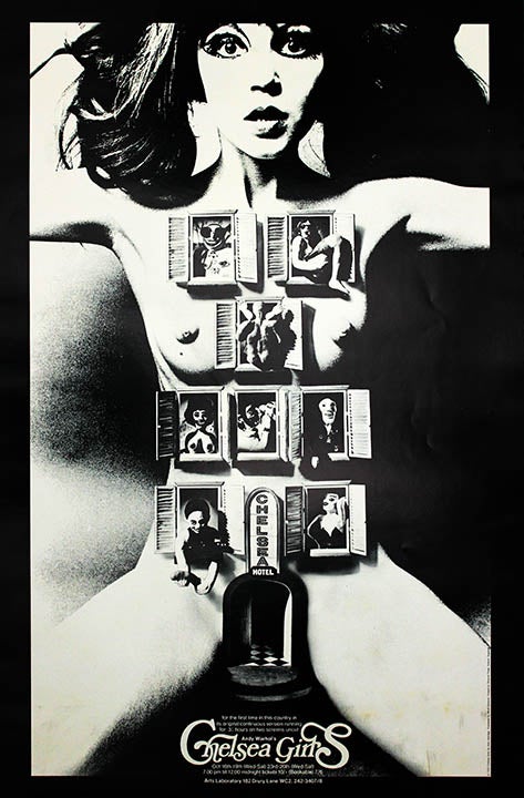 Item #40228 A poster designed by Alan Aldridge for a screening of ‘The Chelsea Girls’ at the Arts Lab, October 16th-19th, 1968. The ARTS LAB.