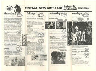 Two consecutive schedules for the Arts Lab Cinema, June 25th-September 20th, 1970.