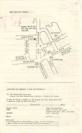 Printed schedule for December 16th, 1970-January 11th, 1971 + advertisement flyer for Andy Warhol’s ‘Lonesome Cowboys’.