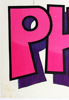 Original poster announcing Phun City, held at Ecclesden Common near Worthing in West Sussex, July 24th-26th (1970).