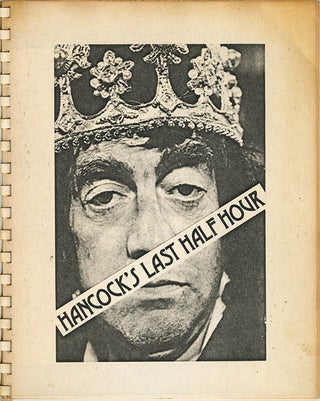 Item #40270 Hancock's Last Half-Hour: A Play For One Actor. Heathcote WILLIAMS