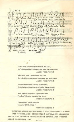 A group of documents relating to Albion Free State, Nicholas Albery and Heathcote Williams’s visionary concept of an alternative society.