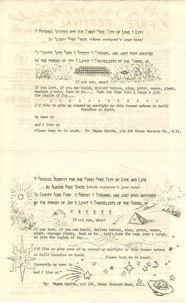 A group of documents relating to Albion Free State, Nicholas Albery and Heathcote Williams’s visionary concept of an alternative society.