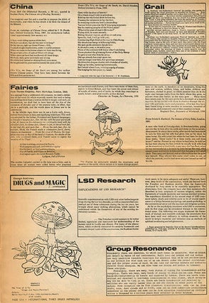 MAYA FREE NATION NEWS #1 & #3-7 (of seven issues published) + “The Movement of Movements”, a 6pp. foolscap mimeograph of Heathcote Williams’s uncredited lead article for the first issue, titled and annotated by him.