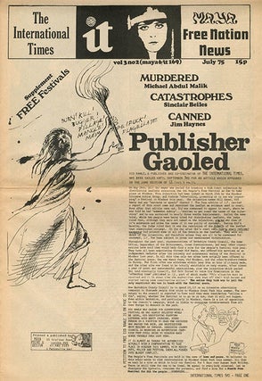 MAYA FREE NATION NEWS #1 & #3-7 (of seven issues published) + “The Movement of Movements”, a 6pp. foolscap mimeograph of Heathcote Williams’s uncredited lead article for the first issue, titled and annotated by him.