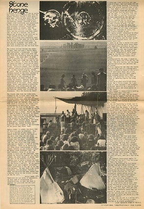 MAYA FREE NATION NEWS #1 & #3-7 (of seven issues published) + “The Movement of Movements”, a 6pp. foolscap mimeograph of Heathcote Williams’s uncredited lead article for the first issue, titled and annotated by him.
